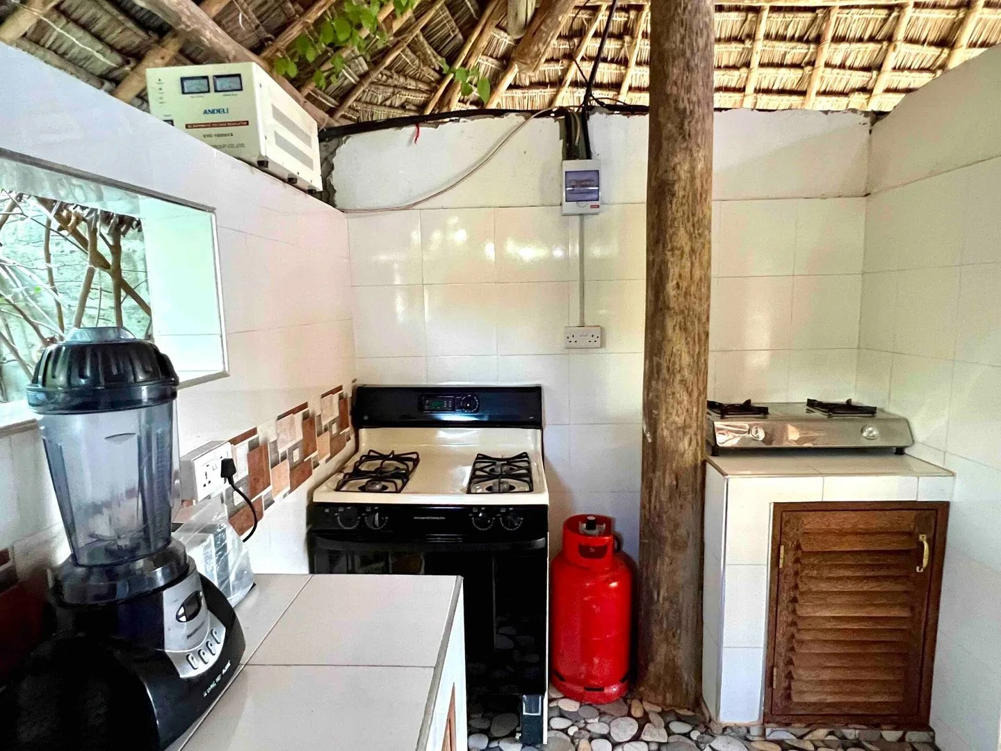 outdoor kitchen at Hamia Zanzibar